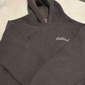 Edikted Black Fleece Hoodie